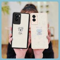 Waterproof texture Phone Case For VIVO Y55S 5G simple luxurious funny Cartoon couple Silica gel soft shell creative