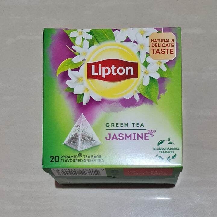 Lipton Green Tea with Jasmine Pyramid Tea Bags 20 x 1.7 Gram Lazada