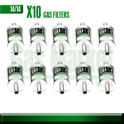 กรองแก๊ส GI LPG/NGV ขนาด 14*14 มม 10 ชิ้น - ขายส่ง - x10 GI Gas Filter 14*14