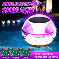 ஐ❃∋ Solar Floating Light Waterproof Rgb Lantern Underwater Ball Garden Lamp Control Led Colorful Swimming Pool Party Night Lighting