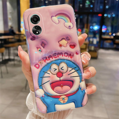 เคสโทรศัพท์2023สำหรับ OPPOA58 4G 3D ลายการ์ตูนโดราเอมอนน่ารักปลอกอ่อน OPPO A78 4G / A78 Nfc/ A58 4G / A58 Nfc/ A98 5G แฟชั่นบลูเรย์หนึ่งปลอกซิลิโคน OPPO A78 NFC