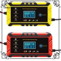 UBEWLB 12V 8A/24V 4A อัตโนมัติ/รถจักรยานยนต์จอแสดงผล LCD อัตโนมัติซ่อมเครื่องชาร์จสตาร์ทเตอร์เครื่องชาร์จแบตเตอรี่รถอัจฉริยะ