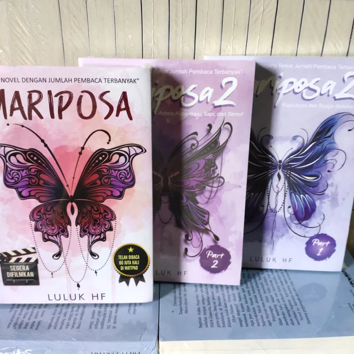 PAKET 3 NOVEL MARIPOSA MARIPOSA 2 PART 1 PART 2 Lazada Indonesia