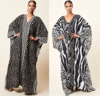 --D0512 Hot style in Europe and the printed polyester super holiday beach blouse loose robes bigger sizes bikini smock