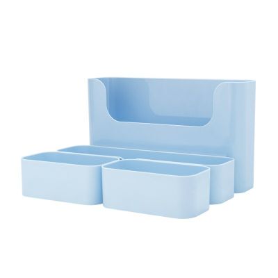 กล่องเก็บของติดผนังในบ้านตู้เสื้อผ้าพลาสติกแบบไม่เจาะรูสำหรับห้องครัวกล่องวางซ้อนกันได้ตกแต่งห้องน้ำ