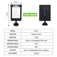 【☸2023 New☸】 sdis shop โคมไฟไฟนอกอาคาร Cob/Led ไฟแสงอาทิตย์แสงแดดไฟผนังกันน้ำการเคลื่อนไหว Pir เซ็นเซอร์ไฟถนนตกแต่งสวน