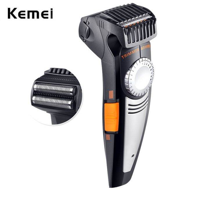 Kemei 2 in 1 Multifunction Men Electric Shaver and Hair Trimmer 19 Settings Cutting Length