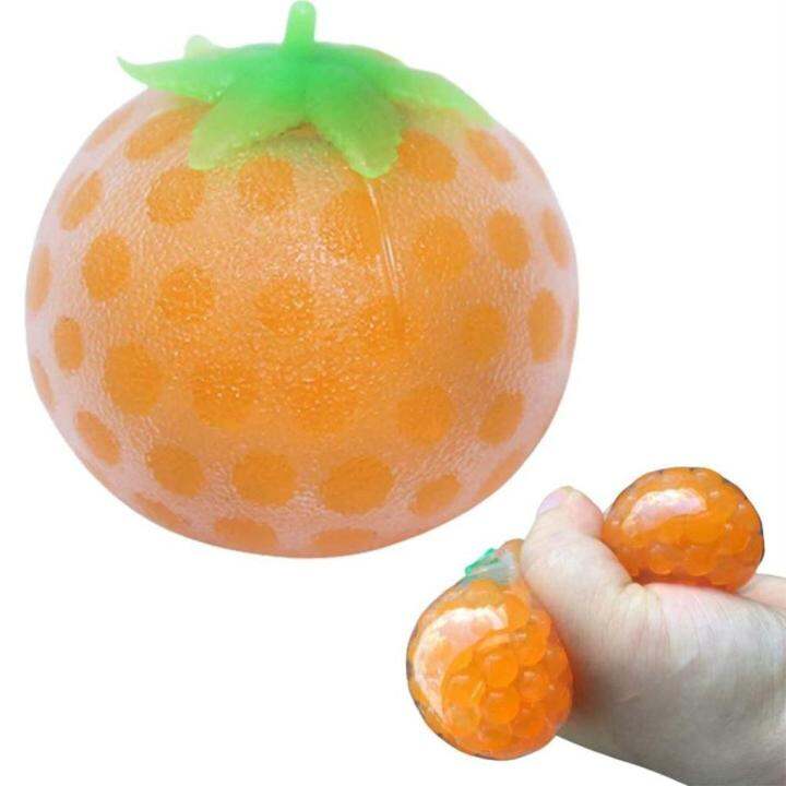 Toy Balls Orange Squeezing Spongy Relieve Stress Fidget