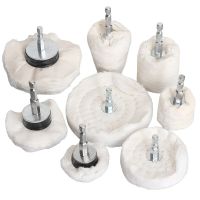 1pc 2/3/4 Buffing Polishing Wheels Cotton Lint Cloth Metal Jewelry Mirror Polishing Wheel 1/4 Shank For Drill Cleaning Tools