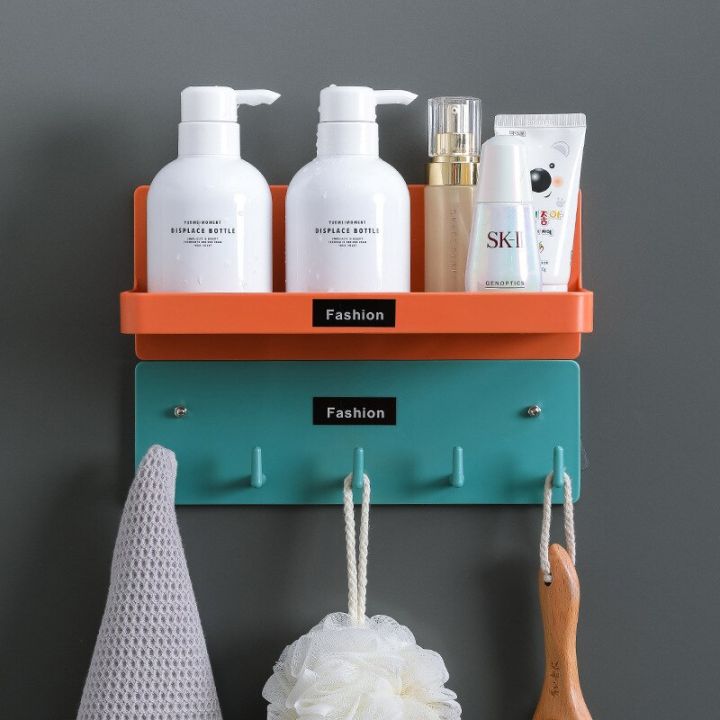 non-perforated-wall-mounted-bathroom-shelf-shower-hanging-basket-shampoo-shelf-toilet-accessories-kitchen-spice-storage-shelf-bathroom-counter-storage