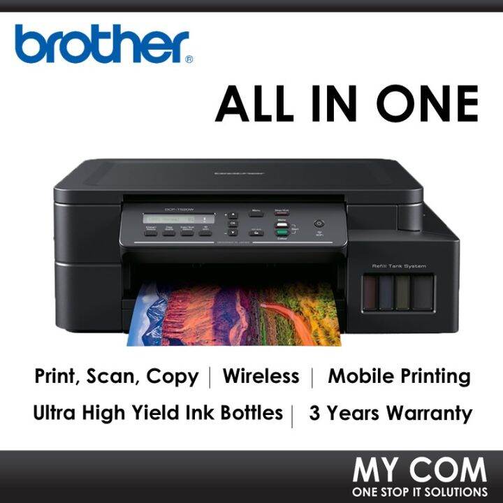 Brother DCPT520W 3 in 1 Multifunction AirPrint Colour Refill Ink Tank