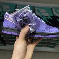 Purple Lobster Purple Splash Ink  Cushion Shoes High Color Value For Men And Women Campus Net Red Joker Tide Shoes