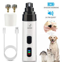 2021Electric Dog Nail Clippers for Dog Pet Nail Grinders Rechargeable USB Charging Pet Quiet Cat Paws Nail Grooming Trimmer Tools