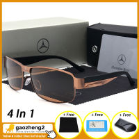 [100% เดิม][4 In 1]Gaozheng2 Benz 748 คลาสสิกแว่นกันแดดผู้ชายขับรถแว่นกันแดดP Olarizedผู้ชายกลางแจ้งUV400 ขับรถแว่นกันแดดP Olarizedผู้ชายแว่นตาชุดของขวัญ