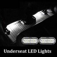 ไฟเท้า Led 2ชิ้นอุปกรณ์เสริมสำหรับ Tesla รุ่น Y 2023 2023อุปกรณ์เสริมที่นั่งใต้ไฟส่องพื้นพื้นแสง Led