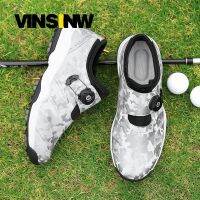 High Quality Golf Shoes Waterproof Knobs Buckle Shoelace Breathable Anti-slip Men Training Sneakers