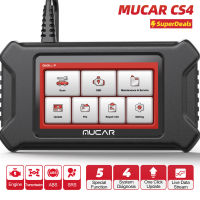 MUCAR CS4 Professional Automotive OBD2 Scanner ABS SRS ECM TCM System Diagnosis Oil SAS EPB TPMS ETS Reset Cars Diagnostic Tool