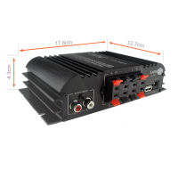 Lepy 12V Power Amplifier Auto Car Audio Subwoofer Hi-Fi Stereo Sound 2.1 Channel Bass Output With AUX Function Loud Speaker