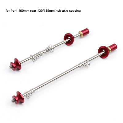 Titanium Skewers Ti Quick Release MTB Road Bike Hex M5 100mm 74mm 130mm 135mm Bicycle Slow Release QR Skewer