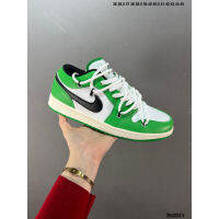 2023 Original J 1 Low Strap Casual Board Shoes White Black Green