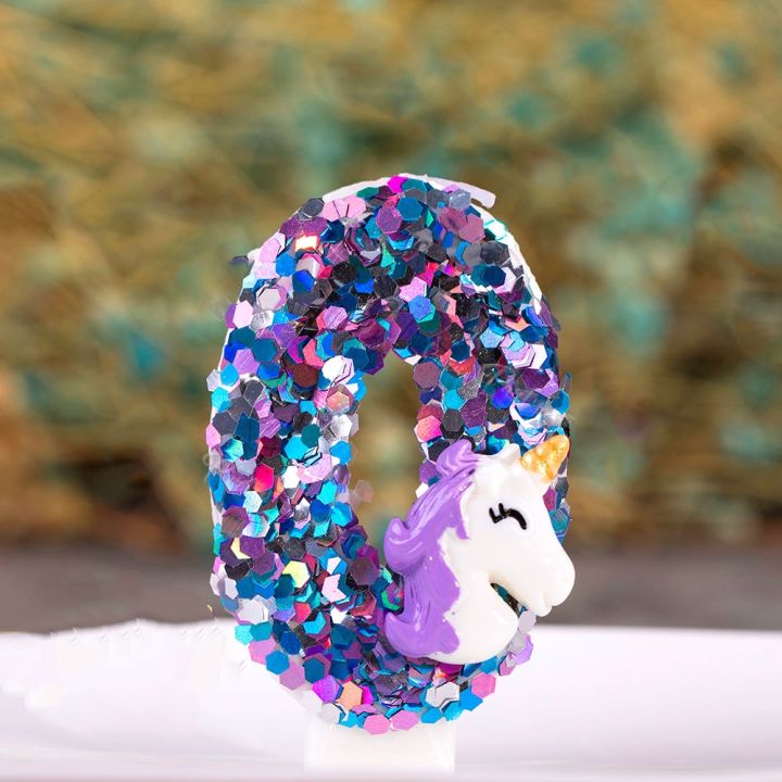 purple-rainbow-horse-unicorn-baby-birthday-candle-decorations-shiny-rhinestone-wedding-smokeless-candle-toppers-baking-supplies