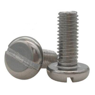 100 Pcs/lot DIN85 Stainless Steel Keju Kepala Slotted Screw M1.6 M2 M2.5 M3