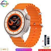 ZZOOI MT30 Smart Watch Ultra Series 8 Men NFC Sport Smart Watch Ultra GPS Track Fitness Watch Wirele Charg Tiltok Control 45mm Strap