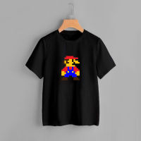 เสื้อยืด เสื้อยืดโอเวอร์ไซส์ใหม่ (พร้อมส่ง)เสื้อ [8 BIT] - เสื้อยืดลายมาริโอ้แปดบิท เสื้อยืดผ้าฝ้าย สีดำ ผ้าCotton 100% เสื้อยืด เบียร์ ช้าง ใส่ได้ ทั้ง ชาย หญิง ผ้าบาง ใส่สบาย ไม่หด ไม่ย้ ราคาถูก