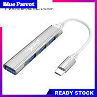 USB ฮับ4ฮับ USB พอร์ต USB บางมินิอะแดปเตอร์ข้อมูลดองเกิลมีพอร์ตพร้อมสายเคเบิลสำหรับแฟลชไดร์ฟเครื่องพิมพ์แล็ปท็อป PC