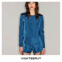 VICKTEERUT (ราคาปกติ 7,850-.) Double-Breasted Jacket แจ๊คเก็ต กระดุมสองแถว