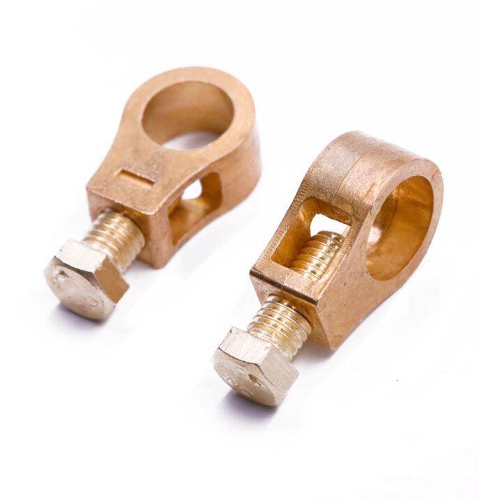 Copper Car Battery Terminal Wire Cable Clamp Top Quick Post Terminal Positive Negative Electric 7396