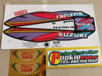 สติ๊กเกอร์ ซูซูกิ อาซี SUZUKI RC 100 ติดรถสี ดำ ปี 95 สีสวยคุณภาพดี ราคาถูก