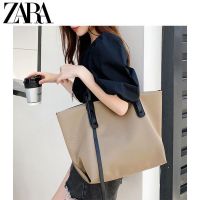 ZARAˉLarge Capacity Tote Bag Women 2022 New Commuter Class Shoulder Bag Fashion Travel Nylon Canvas Big Bag Beg