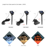 Waterproof Outdoor LED Cord Lighting LED Solar Light String For Garden Fence Tree Decoration Fairy Christmas Solar Powered Lamp