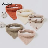 【CW】 5/Pcs Feeding Drool Bibs Cotton Accessories Newborn Color Soft Baby