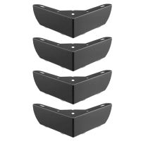 4Pcs Metal Furniture Legs 2inch Height Triangle Furniture Feet Heavy Duty Cabinet Sofa Support Leg Anti-Slip Desk Leg Furniture Protectors Replacement