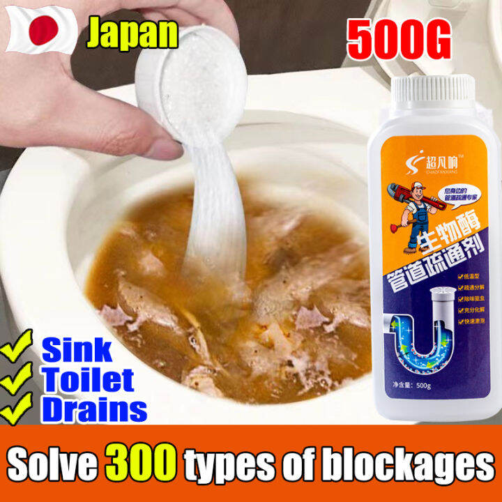 【24 hours delivery】500Ml Powerful Effective Sink Toilet Clogged Remover