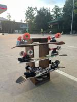 ชั้นวางสเก็ตบอร์ด ชั้นวางเซิร์ฟสเก็ต ชั้นวาง Surfskate / Skateboard แบบ 3 ชั้น