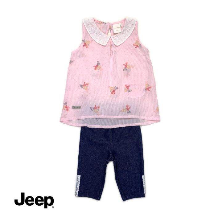 jeep-baby-girl-2-in-1-เสื้อแขนสั้น-และชุดขายาว-สําหรับเด็กผู้หญิง-771242-776154-br