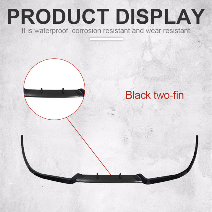 อุปกรณ์เสริมทั่วไปในรถยนต์ชุดป้องกันขอบสปอยเลอร์กันชนด้านหน้าแถบตกแต่งรถยนต์พลั่วคางสำหรับ-toyota-bmw-tesla
