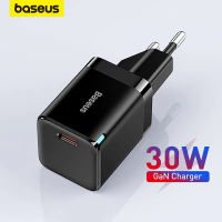 Baseus 30วัตต์ GaN ชาร์จ PD อย่างรวดเร็ว USB Type C ชาร์จ USB C PD3.0 QC3.0 PPS ด่วนชาร์จสำหรับ 14 13 12 11 Pro Max แท็บเล็ต