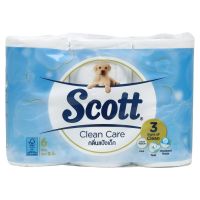 กระดาษชำระ SCOTT CLEAN CARE BABY POWDER แพ็ค 6 ชิ้น