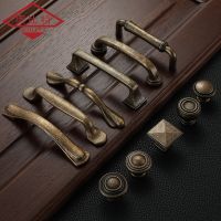 Aobt Retro Antik Handle Solid Zinc Alloy Kabinet Pegangan Laci Vintage Laci Tombol Pintu Menangani Kabinet Kuno Menarik 669