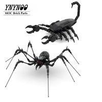 Magical Creepy Spider Araneid Black Scorpion MOC Building Blocks Model DIY Educational Constuction Toys Children Christmas Gifts