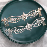 Rhinestone Headband Hair Comb Hairband Tiara Headband For Bride Wedding Accessories Women Hair Jewelry Elegant Head Jewelry