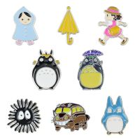 Japanese Anime Miyazaki Hayao Kawaii Brooch Pin Cartoon My Neighbor Badge Pin Clothes Pin Broche Totoro jewelry for classmates Fashion Brooches Pins