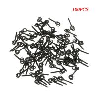 100Pcs Threaded Boilie Bait Screws for Carp Hair Rigs Hooks Carp Fishing Terminal Tackle