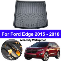 [unji]พรมปูพื้นกันสกปรกสำหรับรถ Ford Edge 2015 2016 2017 2018รถหลังพรมพรมเช็ดเท้าแผ่นรองถาดกันสกปรก