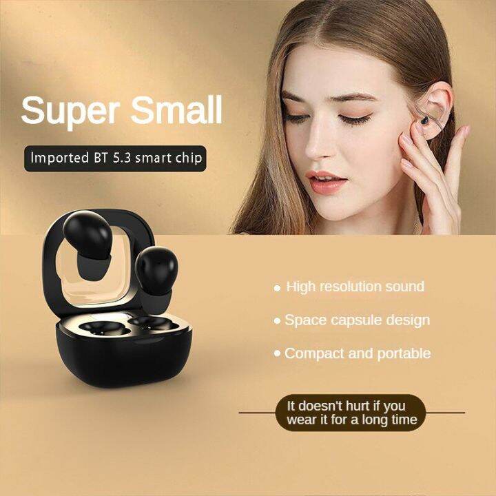 SHUKE SK19 Mini Invisible Headphones Bluetooth 5.3 Wireless InEar