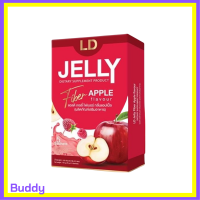 ** 1 กล่อง ** LD Jelly Fiber แอลดี เจลลี่ ไฟเบอร์ กลิ่นแอปเปิ้ล บรรจุ 5 ซอง / 1 กล่อง